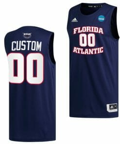 Custom FAU Owls Jersey Basketball Name & Number 2023 NCAA March Madness Navy