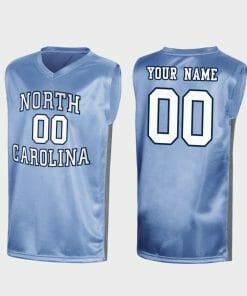 Custom North Carolina Jersey Name and Number Tar Heels College Basketball Royal