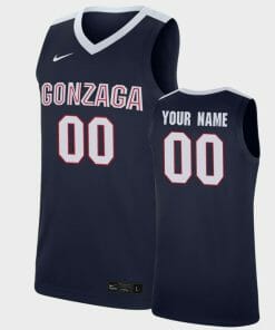Custom Gonzaga Bulldogs Jersey Name and Number College Basketball Navy White