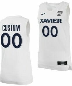 Custom Xavier Musketeers Jersey College Basketball White