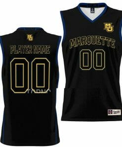 Custom Marquette Golden Eagles Jersey Name and Number College Basketball NIL Pick-A-Player Black