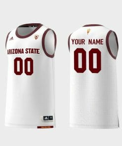 Custom Arizona State Jersey Name, Number Sun Devils College Basketball White
