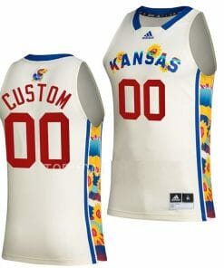 Custom Kansas Jayhawks Jersey Name & Number College Basketball Honoring Black Excellence White