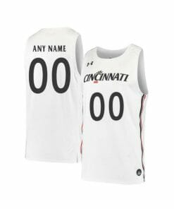 Custom Cincinnati Bearcats Jersey College Basketball Name and Number White Retro