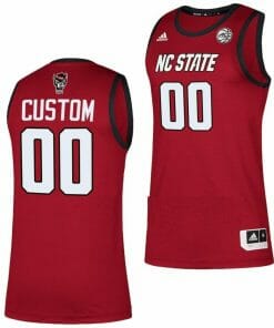 Custom NC State Wolfpack Jersey Name and Number College Basketball Swingman Red