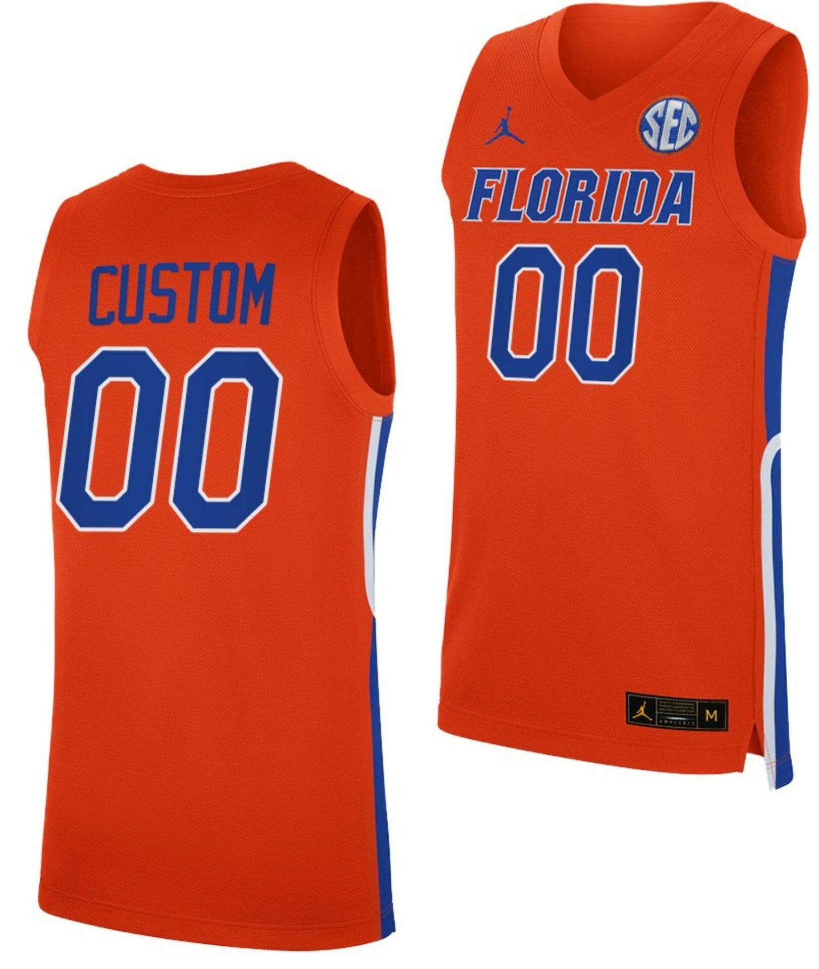 Custom Florida Gators Jersey Name and Number College Basketball Orange