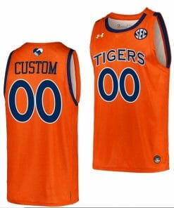 Custom Auburn Tigers Jersey Name and Number College Basketball Unite As One Orange