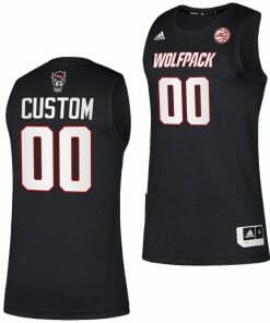 Custom NC State Wolfpack Jersey Name and Number College Basketball Swingman Black