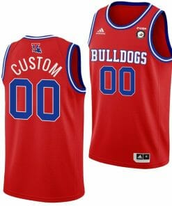 Custom Louisiana Tech Bulldogs Jersey Name and Number College Basketball Red