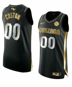Custom Gonzaga Bulldogs Basketball Jersey College Name and Number Black New