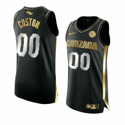 Custom Gonzaga Bulldogs Basketball Jersey College Name and Number Black New