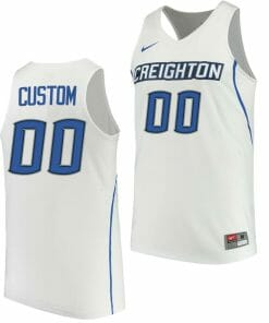 Custom Creighton Bluejays Jersey Name and Number College Basketball Performance White