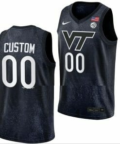 Custom Virginia Tech Hokies Jersey Name and Number College Basketball Swingman Black