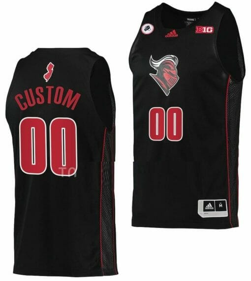 Custom Rutgers Scarlet Knights Jersey Name and Number College Basketball Swingman Black