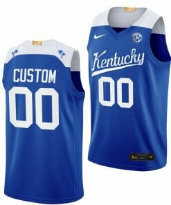 Custom Kentucky Wildcats Jersey Name and Number College Basketball Blue Elite 2022-23