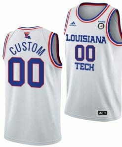 Custom Louisiana Tech Bulldogs Jersey Name and Number College Basketball White