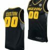 Custom Missouri Tigers Jersey Name and Number College Basketball Black Away