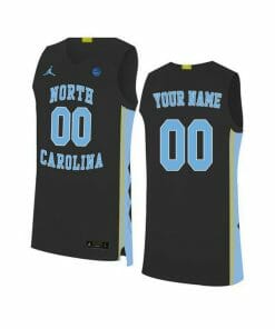Custom North Carolina Tar Heels Jersey College Basketball Name and Number Elite Black