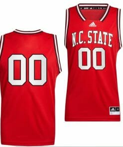 Custom NC State Wolfpack Jersey Name and Number College Basketball Red Reverse Retro