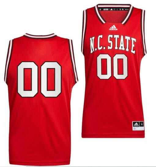 Custom NC State Wolfpack Jersey Name and Number College Basketball Red Reverse Retro