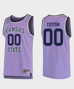 Custom Kansas State Wildcats Jersey Name, Number College Basketball Purple