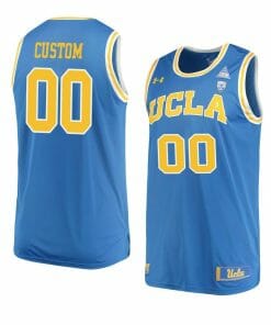 Custom UCLA Bruins Basketball Jersey College Name and Number Replica Performance Blue