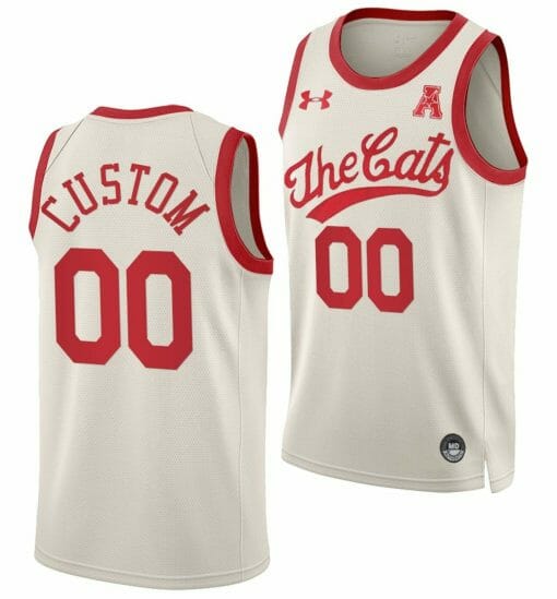 Custom Army Cincinnati Bearcats Jersey Name and Number College Basketball Throwback White