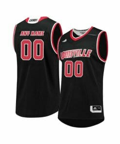 Custom Louisville Cardinals Jersey College Basketball Name and Number Black