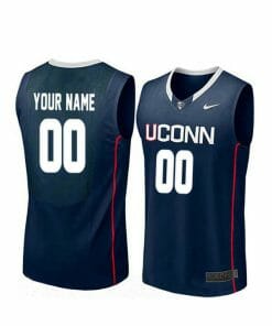 Custom UConn Huskies Jersey College Basketball Name and Number Elite Navy