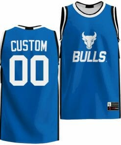 Custom Buffalo Bulls Jersey Name and Number College Basketball Blue