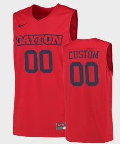 Custom Dayton Flyers Jersey Name and Number College Basketball Red