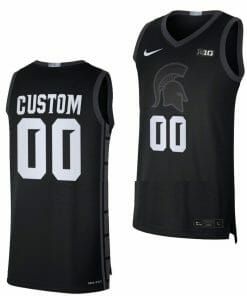 Custom Michigan State Spartans Jersey Name and Number College Basketball Limited Black