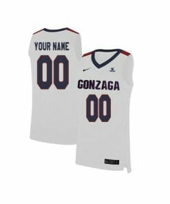 Custom Gonzaga Bulldogs Jersey College Basketball Name and Number Elite White
