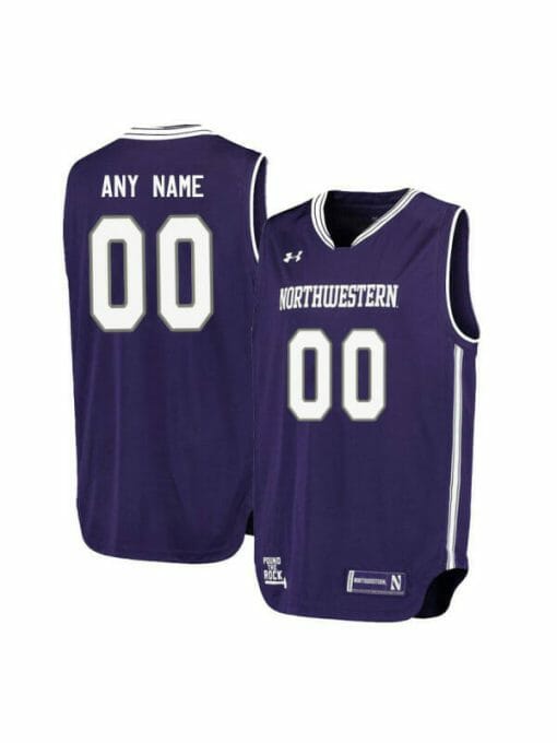 Custom Northwestern Wildcats Jersey College Basketball Name and Number Purple