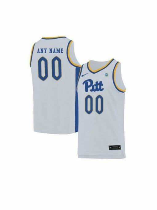Custom Pittsburgh Panthers Jersey College Basketball Name and Number Elite White