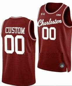 Custom Charleston Cougars Jersey Name and Number College Basketball Throwback Maroon