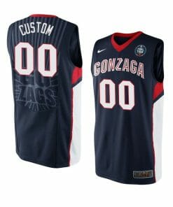 Custom Gonzaga Bulldogs Jersey Basketball College Name and Number Black Final Four Patch
