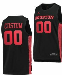 Custom Houston Cougars Jersey Name and Number College Basketball Black Commemorative Classic