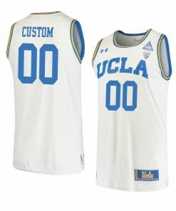 Custom UCLA Bruins Basketball Jersey College Name and Number Retro White