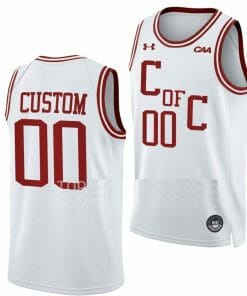 Custom Charleston Cougars Jersey Name and Number College Basketball White