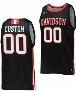 Custom Davidson Wildcats Jersey Name and Number College Basketball Black