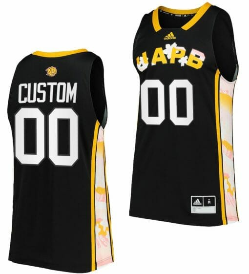 Custom Arkansas Pine Bluff Golden Lions Jersey Name and Number College Basketball Black