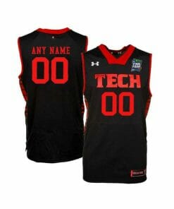 Custom Texas Tech Red Raiders Jersey Name and Number College Basketball Name and Number Black