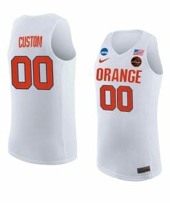 Custom Syracuse Orange Jersey College Name and Number White