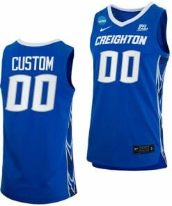 Custom Creighton Bluejays Jersey Name and Number College Basketball 2023 NCAA March Madness Blue