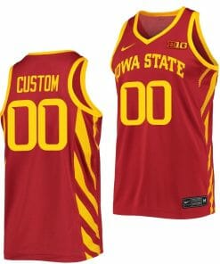 Custom Iowa State Cyclones Jersey Name & Number College Basketball  BIG Cardinal