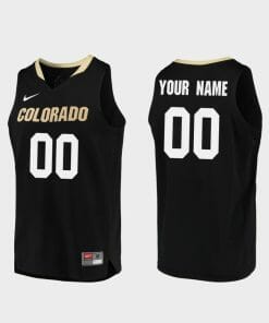 Custom Colorado Buffaloes Jersey Name, Number College Basketball Black