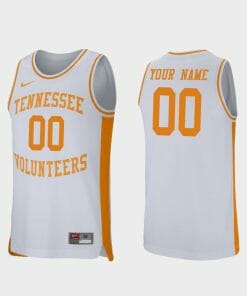 Custom Tennessee Vols Jersey Name and Number College Basketball White Retro