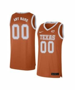 Custom Texas Longhorns Jersey Name and Number College Basketball Name and Number Elite Orange