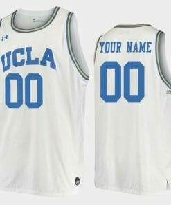 Custom UCLA Bruins Jersey Name and Number College Basketball White Replica